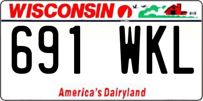 WI license plate 691WKL