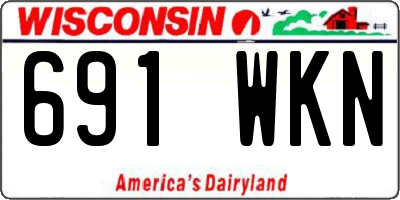 WI license plate 691WKN