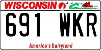 WI license plate 691WKR