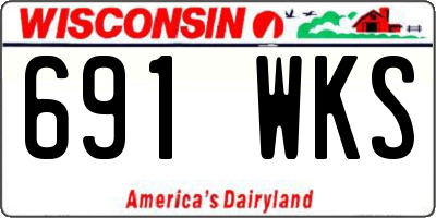 WI license plate 691WKS