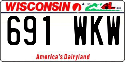 WI license plate 691WKW