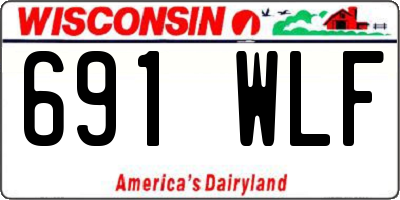 WI license plate 691WLF