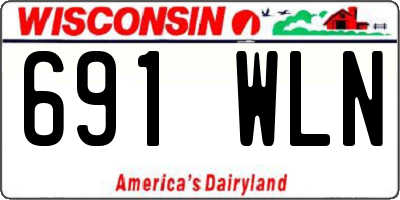 WI license plate 691WLN