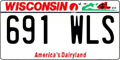 WI license plate 691WLS
