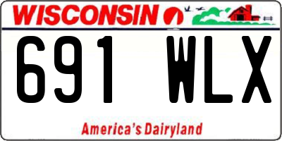 WI license plate 691WLX