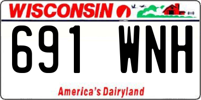 WI license plate 691WNH