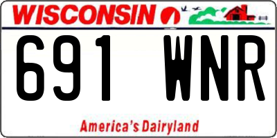 WI license plate 691WNR