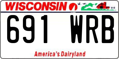 WI license plate 691WRB