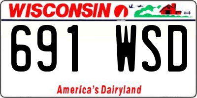 WI license plate 691WSD