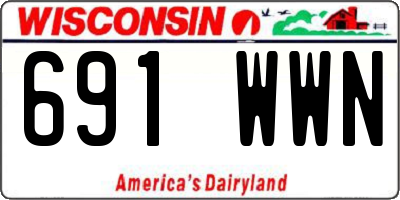 WI license plate 691WWN