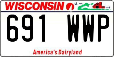 WI license plate 691WWP