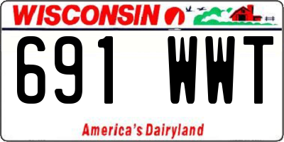 WI license plate 691WWT