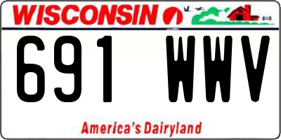 WI license plate 691WWV