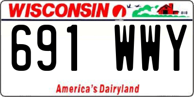 WI license plate 691WWY