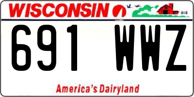 WI license plate 691WWZ