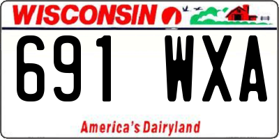 WI license plate 691WXA
