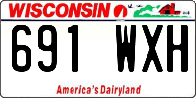 WI license plate 691WXH