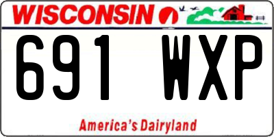 WI license plate 691WXP