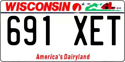 WI license plate 691XET