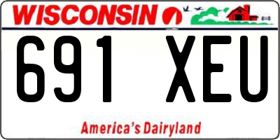 WI license plate 691XEU