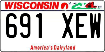 WI license plate 691XEW