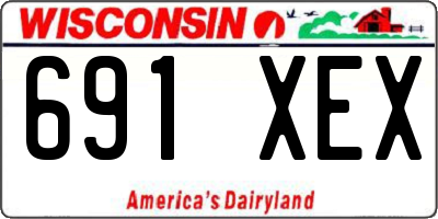 WI license plate 691XEX