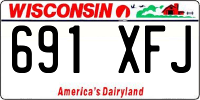WI license plate 691XFJ