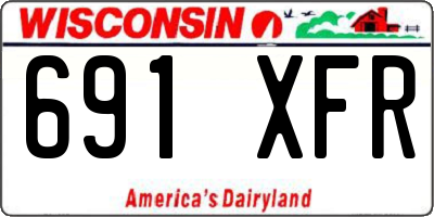 WI license plate 691XFR