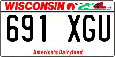 WI license plate 691XGU