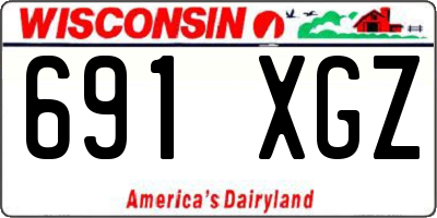 WI license plate 691XGZ