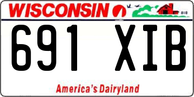 WI license plate 691XIB