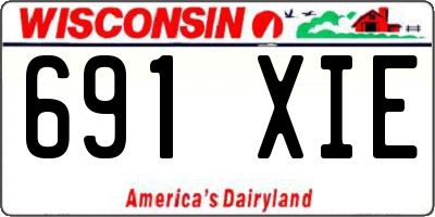 WI license plate 691XIE