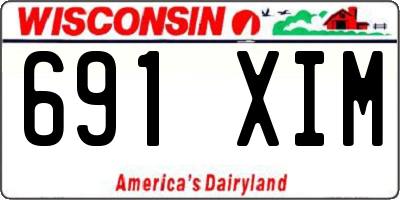 WI license plate 691XIM