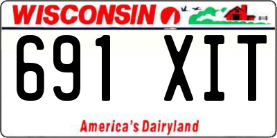 WI license plate 691XIT
