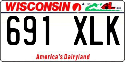 WI license plate 691XLK