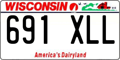 WI license plate 691XLL
