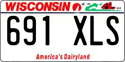 WI license plate 691XLS