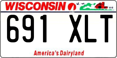 WI license plate 691XLT
