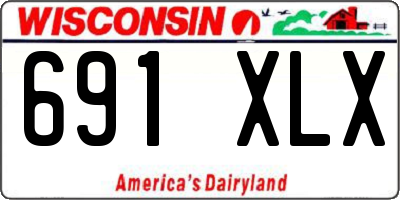 WI license plate 691XLX