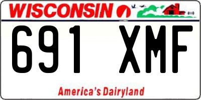 WI license plate 691XMF