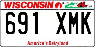 WI license plate 691XMK