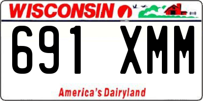 WI license plate 691XMM