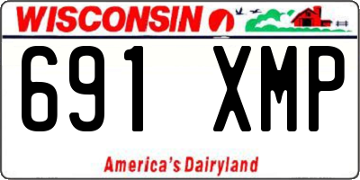 WI license plate 691XMP