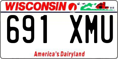 WI license plate 691XMU