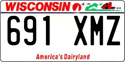 WI license plate 691XMZ