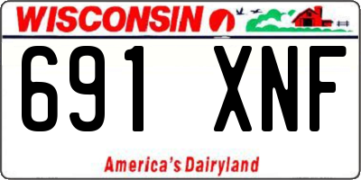 WI license plate 691XNF