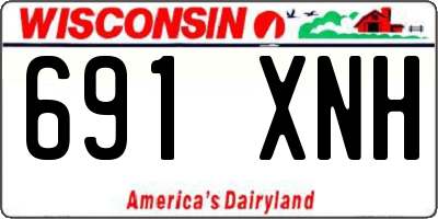 WI license plate 691XNH
