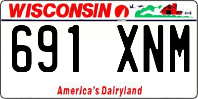 WI license plate 691XNM