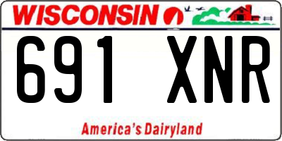 WI license plate 691XNR
