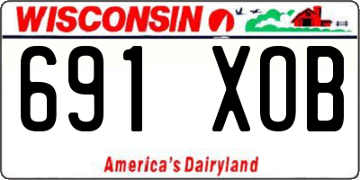 WI license plate 691XOB